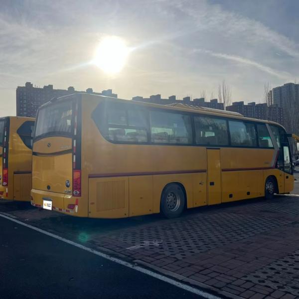 Yuchai 330 Engine Manual Transmission Second-hand Golden Dragon 63-Seat Yellow Buses