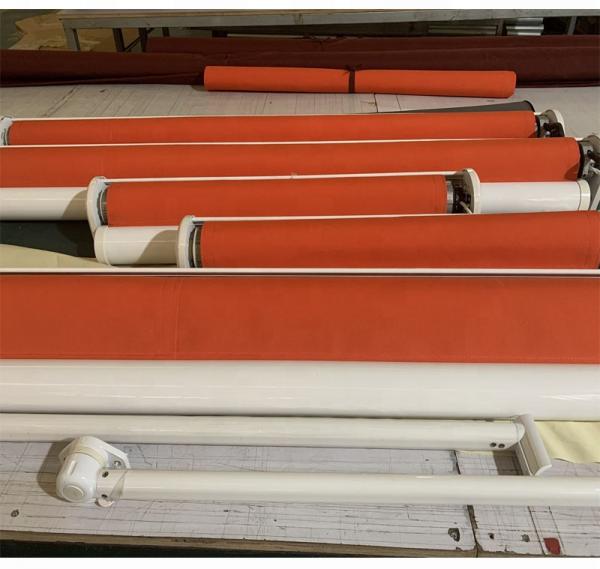Aluminium Retractable Window Awnings Polyester Acrylic Drop Arm Awnings