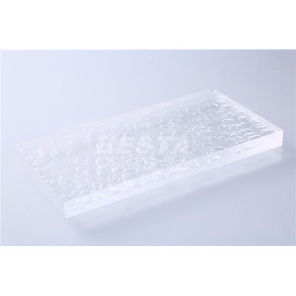 Clear PMMA Bubble Acrylic Sheet 30mm-50mm Scratch Resistant