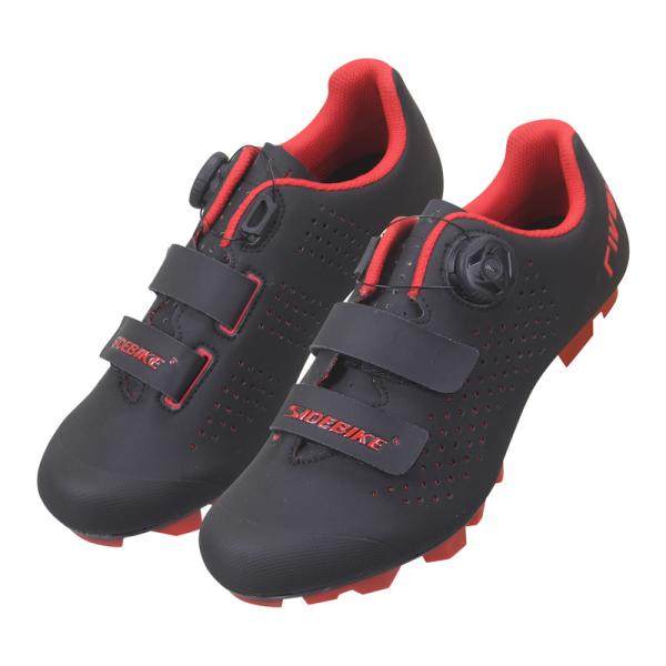 Red Black 28cm MTB Cycling Shoes For Racing And Riding