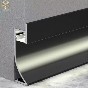 Cheap Brushed Aluminium Skirting Profile With Led Lights Commercial Buliding wholesale