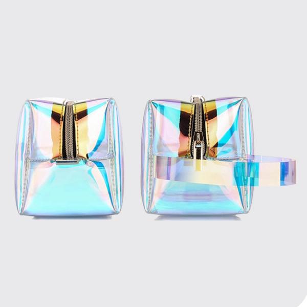 Holographic Transparent PVC Cosmetic Bag Hologram W21x11HxD7.5cm