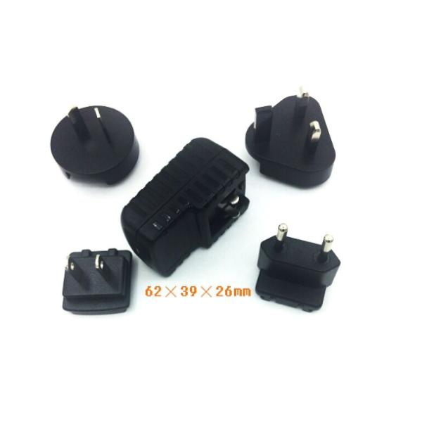 CE approved 12V 1A 12W right angle DC tip switching power supply/ac dc adapter/interchangeable plug power adapter