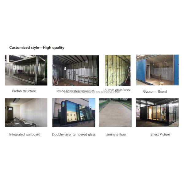 Container House with Extendable Design and 50/75/100mm Wave Sandwich Panel Walls