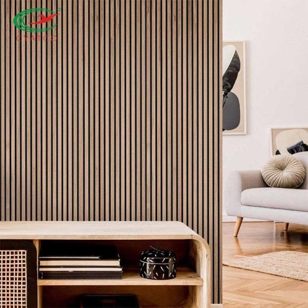 Polyester Wooden Sound Acoustic Panel 2400x600mm Heat Insulation