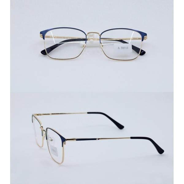 Mens Business Classic Eyewear Square shape optical frames metal spring hinges Durable high quality