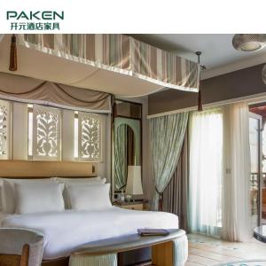 Cheap Commercial Walnut Wooden King Size Villa Furniture wholesale