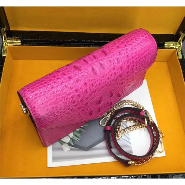 Exotic Alligator Skin Women Small Clutch Bag Genuine Crocodile Leather Female Envelop Purse Lady Cross Shoulder Bag