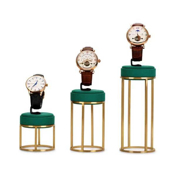 ROHS High End Suede Luxury Watch Display Wrist Watch Holder Stand