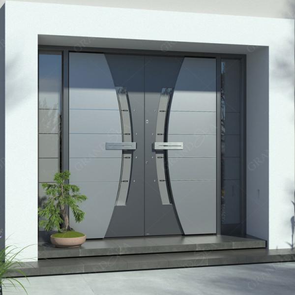 Italian Front Door Design Villa Pivot Entrance Security Luxury Front Pivot Door Modern Entry Black Porta Aluminum Pivot Door