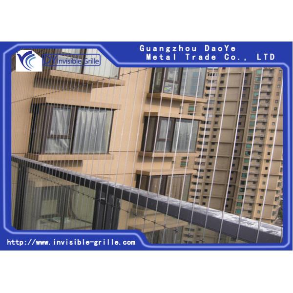 Protect Children Pets Stainless Steel Wire Grill Aluminium for the Balcony Invisible Grille