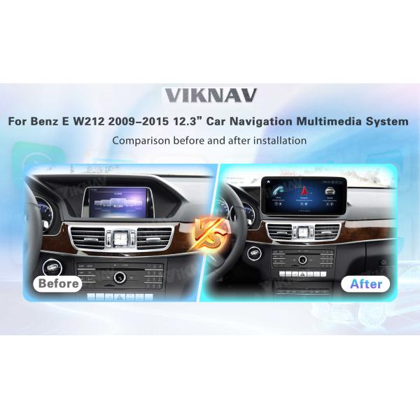 Viknav 12.3 Inch Android Car radio With Screen For Mercedes Benz E Class W212 2009-2015 GPS 2Din Player(NTG5.0)