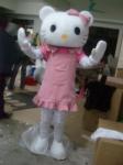 full-body Hello-Kitty cartoon fancy dress mascot costumes for adults