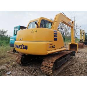 Yellow Mini 12RPM 6300kg Komatsu PC60 7 Excavator