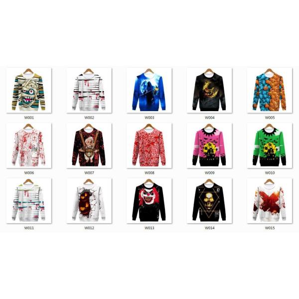 Halloween style mens printing sweatshirt