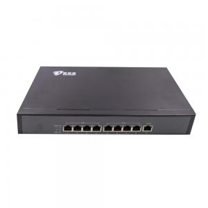 Cheap 100Mbps IEEE802.3af fiber hub switch , 8 Port Poe Switch With Fiber Uplink wholesale