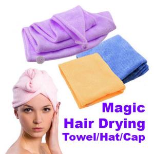 Cheap Magic Quick-Dry Hair Towel Hair-drying Ponytail Holder Cap Towel Bath Towel Hair Towel wholesale