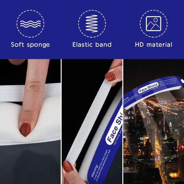 Anti Fog Disposable Face Shield , 32*22cm Medical Face Shield Single Use