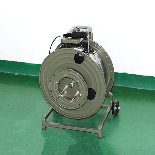 Fiber Optic Cable Spool With Expanded Beam Fiber Connector or SC, FC, FC, PDLC, ODC connector