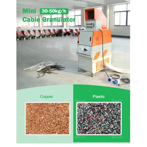 Mini Scrap Copper Wire Granulator Machine 30kg/h-50kg/h Wire Recycling Equipment