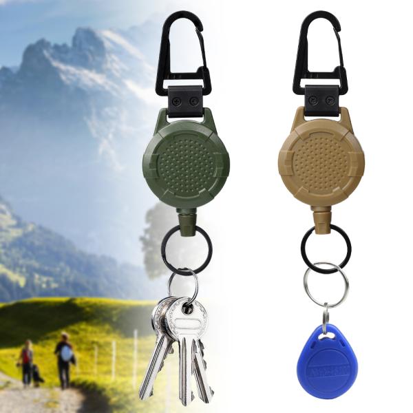 Deyi Badge Reel Heavy Duty Metal Retractable Keychain