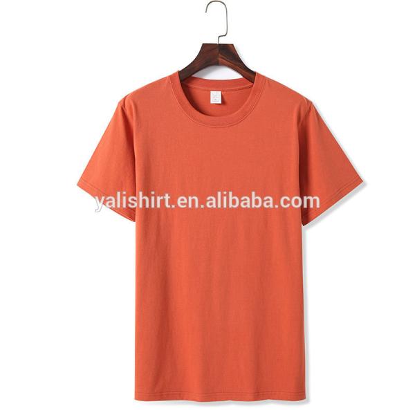 Short Sleeve Cotton Blank Premium Flat Hem Basic T-Shirts Wholesale