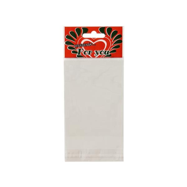 Hang Top Clear Resealable Cello Opp Header Bag For Gift Jewelry Customized Size