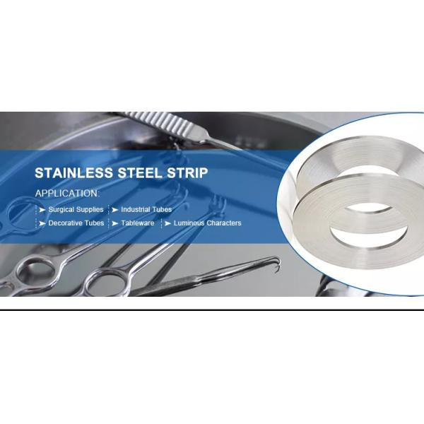 316 410 Stainless Steel Strip Banding Cold Rolled 2B AISI 201 304 430