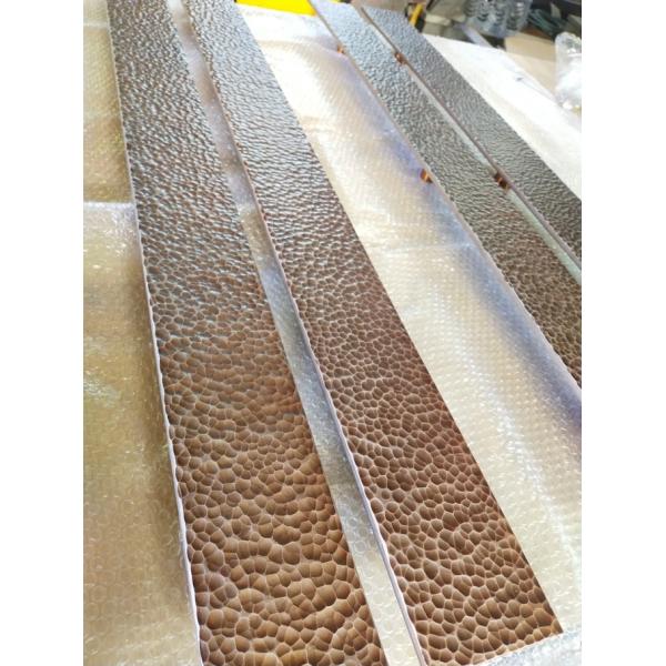 Latest Design Handmade Custom Wall Decorative Metal Plates 304 Stainless Steel Hammered Honeycomb Metal Sheet