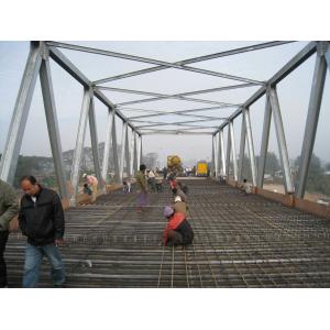China Permanent Concrete Deck Prefabricated Steel Truss Bridge on sale