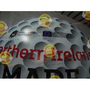 Customized Helium Inflatable Golf Ball Round 2.5m Reusable ASTM