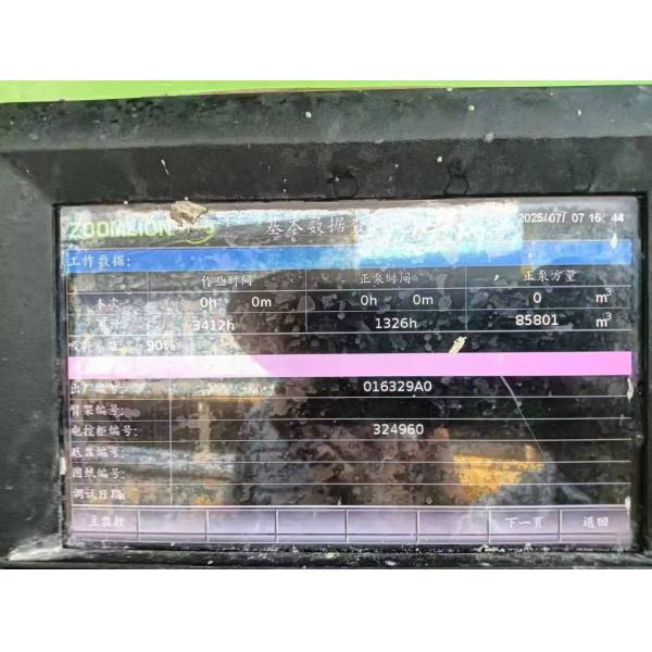 Used Zoomlion 49M Concrete Pump Truck Mercedes Benz Chassis Gross weight 35000kg Second Hand 49 Meters Beton Pump Truck