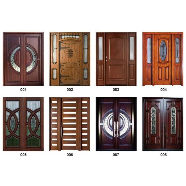 Contemporary 208cm Melamine Wooden Door Compound Moisture Proof