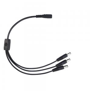 China DC5521 DC5525 DC Power Cable Assemblies 5.5×2.5 Mm Plug To Open Power Adapter on sale
