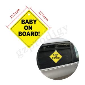 Cheap Waterproof Baby On Board Sticker Multipurpose 135x135mm Practical wholesale
