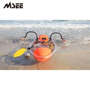 Customized Glass Bottom Boat , Durable Polycarbonate Fiberglass Kayak Canoe