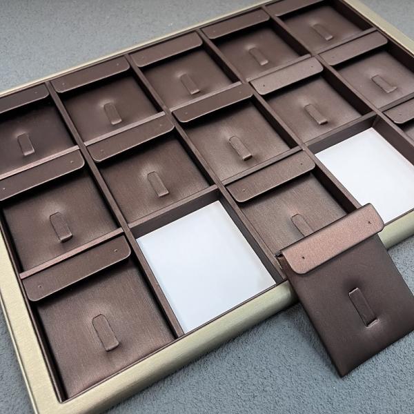 High Quanlity PU Packaging Jewelry Tray for Jewelry Ring Earring Pendant Necklace