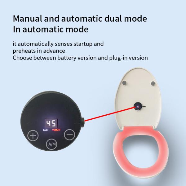 Graphene Heating Technology Washable Toilet Seat Cover Pad With Adjustable Temperature