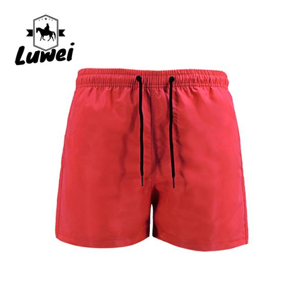Polyester Gym Workout Shorts Training Running Jogger Summer Shorts With Pocket