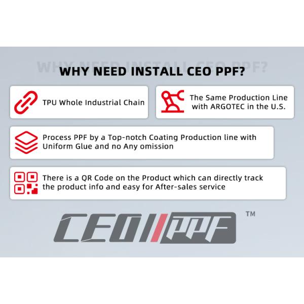 Luxury PET Car Window Film 99% UV IR Rejection 61.4% VLT