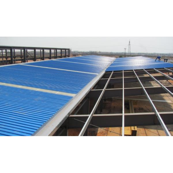 Angle Bracing Prefabricated Steel Frame Buildings Warehouse Quick Build