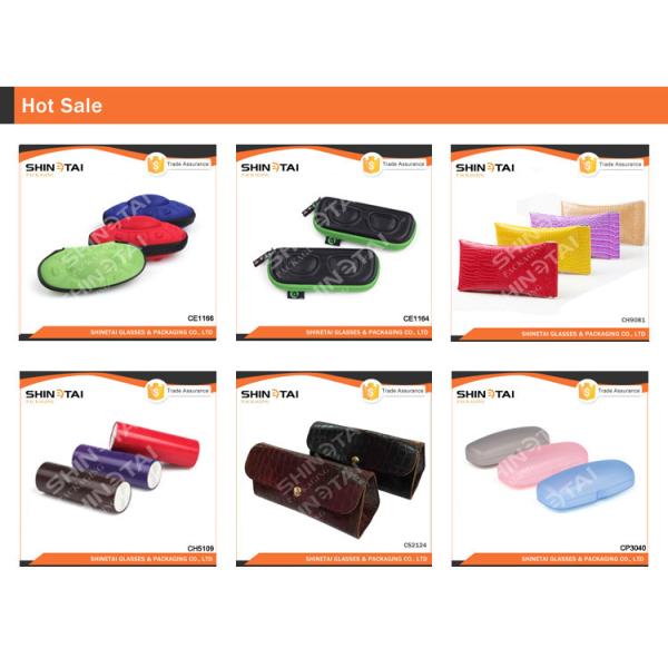 Manufacture PU Leather Sunglass Case Optical Metal Hard Case Spectacle Iron Case