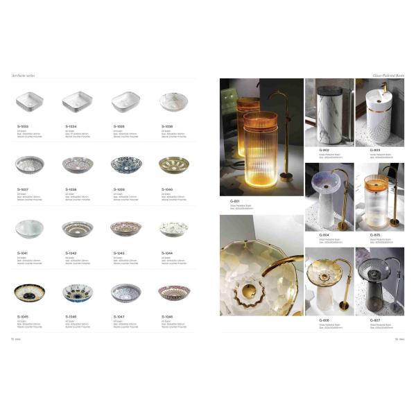 Customizable Color Sanitaryware Round Basin Ceramic Art Hand Wash Basin Sinks Bathroom