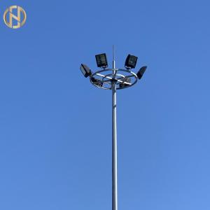 Cheap Q345 2.5mm 30m Solar Street Lamp High Mast Lighting with Climbing Ladder wholesale