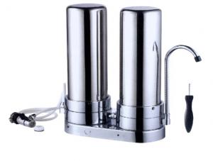 Cheap 2 Stage Filtration Stainless Steel Water Purifier , Stainless Steel Whole House Water Filter For Home wholesale