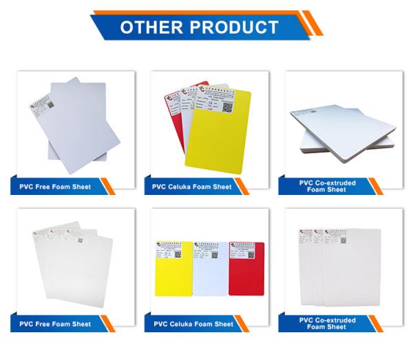Customizable high density polyurethane foam board white pvc cabinet board