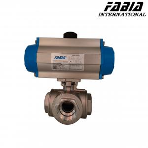 China 150-600 psi Pneumatic Ball Valve For Chemical, Petroleum, Electric Power on sale