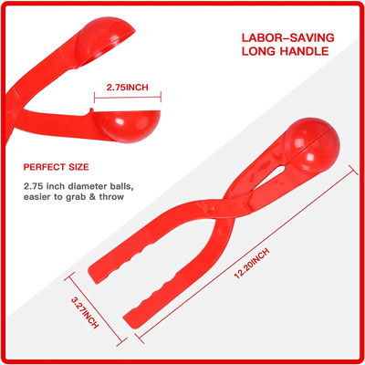 Multicolor Plastic Snowball Maker Snow Ball Toys Games With Handle