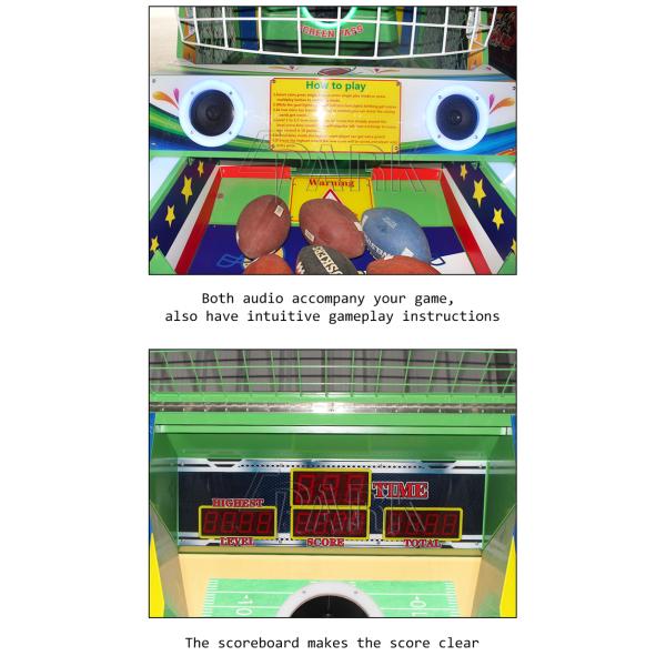 Amusement Outdoor Street Basketball Shooting Machine / Football Game Machine