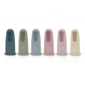 Cheap Natural Silicone CPSIA Baby Finger Toothbrush For Training Teething wholesale